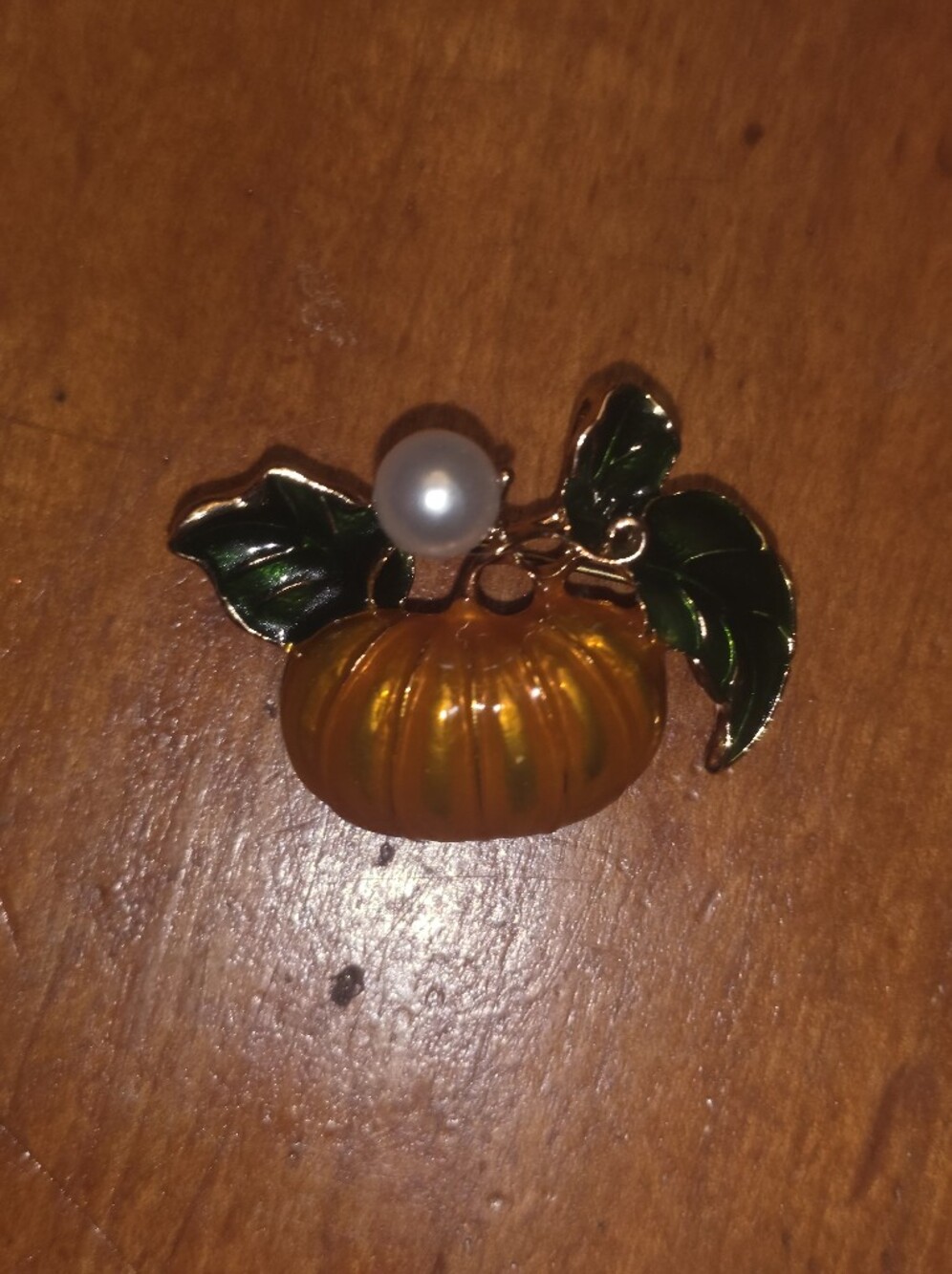Halloween Pumpkin Brooch / Lapel Pin
